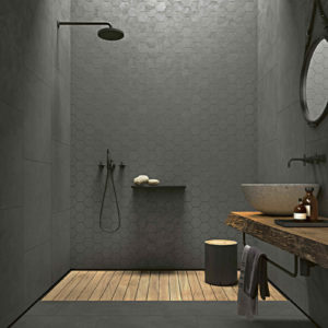 Carrelage gris pour salle de bain