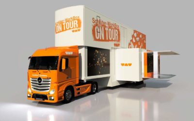 Le camion interactif Schlüter débarque dans le showroom carrelages Caro Confort le 16 mars 2022 !