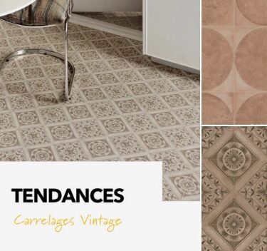 Le carrelage vintage géométrique : charme rétro et tendances actuelles.